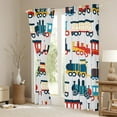 thumbnail image 3 of Castle Fairy Kids Children Teens Kawaii Railway Train Black Out Curtains,Car Theme Curtains Pack of 2 (42x63 Each),Transportation Theme Bedroom Curtains,Microfiber Bedroom Decor, 3 of 6