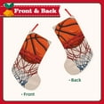 thumbnail image 2 of KLL Basketball Shot for 18" Christmas Stocking Snowman Xmas Stocking Holiday Christmas Decoration Gifts for Family Kids, 2 of 8
