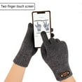 thumbnail image 4 of FADAACAI Gloves for Cold Weather Screen Men's Gloves Gloves Thickening Winter Warm Knitted Cycling Five-finger Gloves Driving Gloves Men Touchscreen Gloves Clearance！, 4 of 9