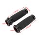 thumbnail image 3 of 1 par de empu?adura universal de aluminio para motocicleta de 25 mm + cubierta de agarre de manillar antideslizante de goma (negro) punos pu?os davidson 25mm moto pu?o manillar custom iron xl883 vrod Amonsee No, 3 of 6
