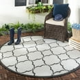 thumbnail image 2 of SAFAVIEH Beach House Nick Indoor/Outdoor Runner Rug Light Grey/Charcoal, 2' x 8', 2 of 10