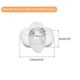 thumbnail image 2 of Uxcell 16Pack Silicone Earring Backs Flower Soft Earring Stoppers for Studs, 4mm White Gold, 2 of 6