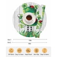 thumbnail image 6 of 13 Inch Round Placemats Set of 4, St. Patrick's Day Non Slip Heat Insulation PP Table Mats, Spring Shamrock Hat Daisy Ladybirds Wood Gray Washable Place Mats for Kitchen Dining Party Table Decor, 6 of 7