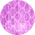 thumbnail image 1 of Ahgly Company Indoor Round Abstract Pink Contemporary Area Rugs, 6' Round, 1 of 4