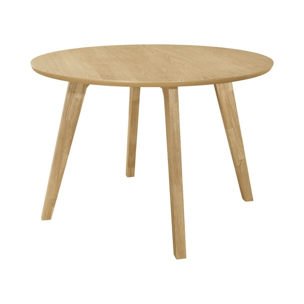 Merced Round Dining Table Danish Natural Com Merced Round Dining Table Danish, Round Table Merced California