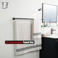 thumbnail image 4 of Double Towel Bar Matte Stainless Steel Bath Towel Rack for Bathroom Towel Holder Wall Mount Total Length TBLPB, 4 of 9
