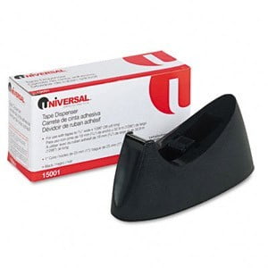 3' Core Weighted Tape Dispenser - Universal Desktop Tape Dispenser, 1