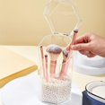 thumbnail image 3 of Makeup Brush Holder, Clear Acrylic Makeup Brushes Storage Box，Dustproof Cosmetics Brushes Organizer（B）, 3 of 6