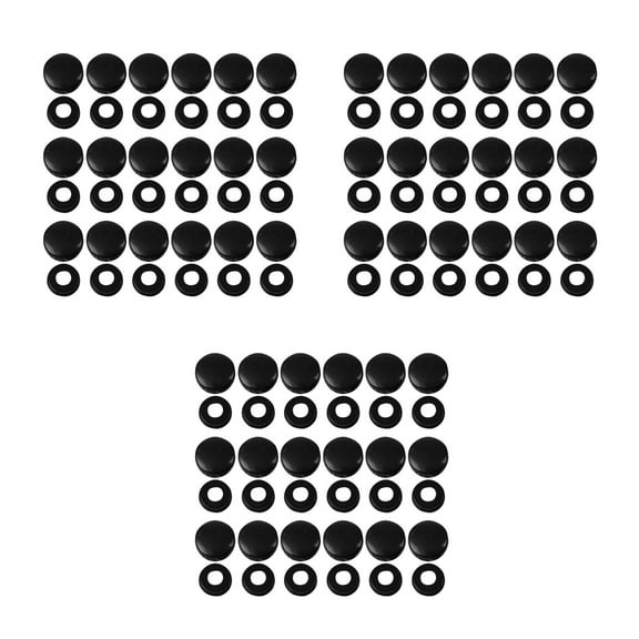 Hemoton 60 Pairs  Screws For License Plates Replaceable License Screws Plastic License Plate Screws License Plate Fixed Accessories