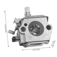 thumbnail image 5 of Cortacésped del césped Carburador con la junta de césped Trimmer Carb Moder Moder Rebuild Pieza de repuesto Reemplazo de trabajo de jardinería para WT-16B seitruly VI001788-00, 5 of 5