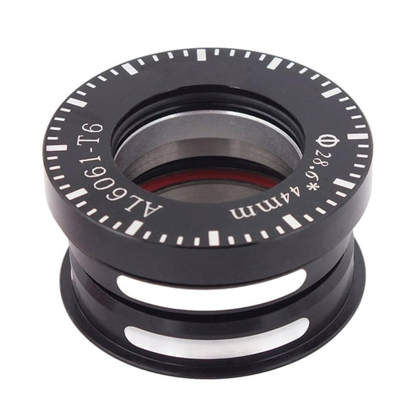 Juego de dirección para bicicleta plegable, cuadro de bicicleta, horquilla, tubo de dirección, horquilla de bicicleta, juego de dirección de 44 mm para bicicleta Negro