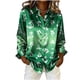 thumbnail image 2 of TaTaai Womens Long Sleeve Button Down Shirt St Patricks Holiday Print Collared Casual Top Loose Fit Spring Daily Wear Gift, 2 of 5