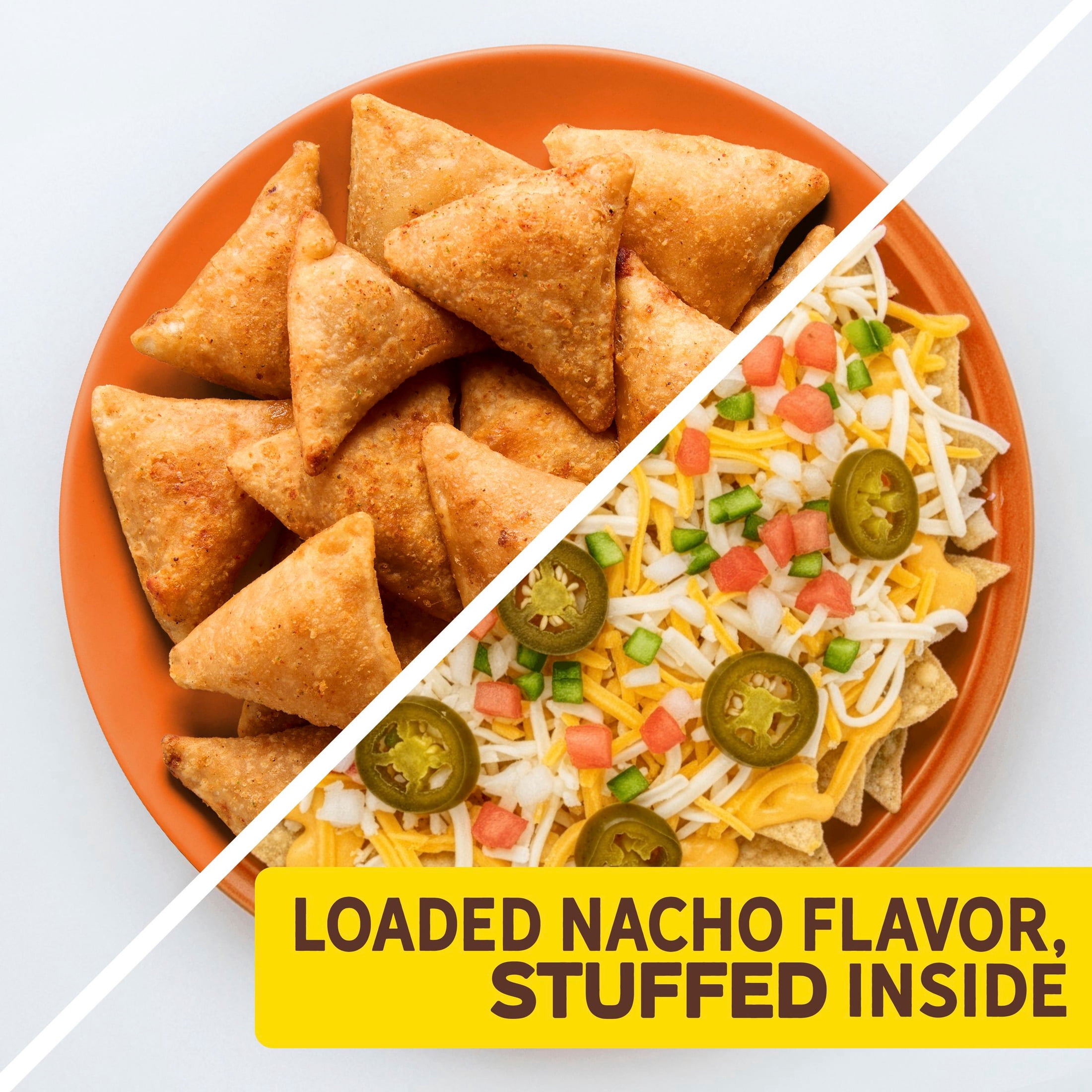 Old El Paso Stuffed Nachos, Three Cheese, Frozen Snacks, 40 Count