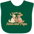 thumbnail image 3 of Inktastic I Love My Nana and Papa Cute Dogs Boys or Girls Baby Bib, 3 of 4
