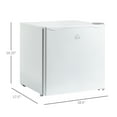 thumbnail image 3 of Mini Freezer Countertop 1.1 Cu Ft, Compact Upright Freezer, Adjustable Temp, Removable Shelf, White - Home, Dorm, Office, 3 of 9
