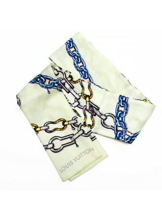 Silk scarf Louis Vuitton Navy in Silk - 32290458