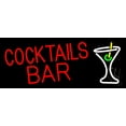 thumbnail image 1 of Cocktails Bar LED Neon Sign 10 x 24 - inches, Clear Edge Cut Acrylic Backing, with Dimmer - Bright and Premium built indoor LED Neon Sign for Bar decor., 1 of 7
