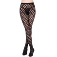 thumbnail image 1 of Maoww Bas Résille en Maille Ajourée Extensible Jacquard pour Femmes, Dentelle Aguichant, Bas Résille, 1 of 2