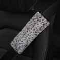 thumbnail image 3 of Leopard print padded plush car seat belt shoulder protector cover, 3 of 5