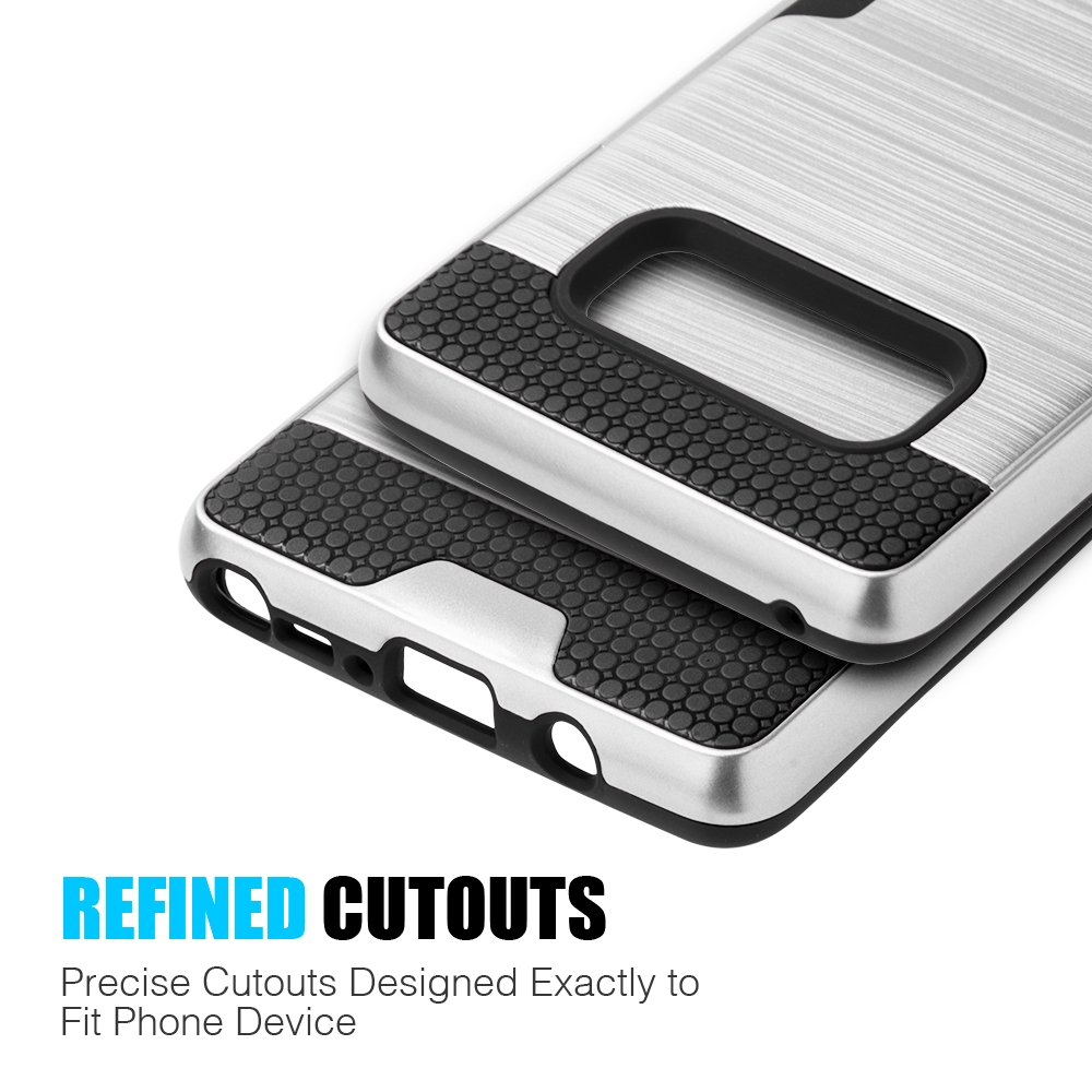 Sumaclife Protective Card Holder Hybrid Protector Case for Samsung Galaxy Note 8 Perfect Fit