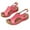 Pink, variant on Summer New Foreign Trade Large Size Wedge With Fish Mouth Solid Color Large Size One Line Buckle Beach Sandals Summer Sandals Brown 42