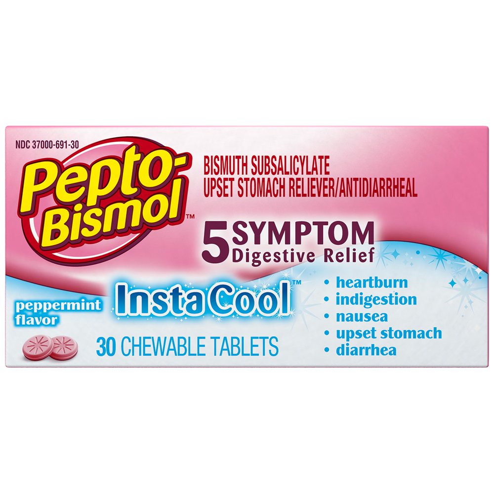 PeptoBismol InstaCool Peppermint 5 Symptom Medicine Including Upset