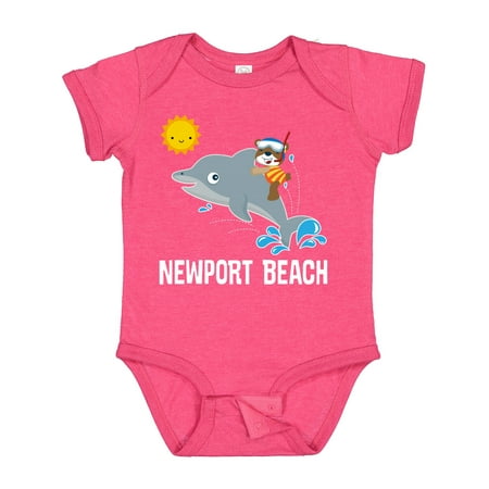 

Inktastic Newport Beach California Dolphin Gift Baby Boy or Baby Girl Bodysuit