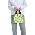 thumbnail image 6 of Kdxio Avocado With Leaf And Flower Print Insulated Lunch Bag,Reusable Tote Lunch Box for Women Men,Leakproof Cooler Lunch Bags for Work Office Travel Picnic, 6 of 6
