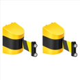 thumbnail image 1 of 2X Barrera de Pared Retráctil Magnética de 5 M con Montaje en Pared Magnético, Control de Multitudes, Cinturón de Seguridad Retráctil, Cinturón Rayado., 1 of 7