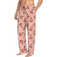 thumbnail image 6 of Yiaed Smiling Pink Pumpkins Print Men's Lounge Pants, Loose PJ Bottoms, Long Pajama Pants for Men-X-Large, 6 of 6