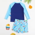 thumbnail image 4 of MuXiKeJi Clothes 2t Swimsuit Boys Graphic Print Beach Swimwear Boys Two Piece Swim Set Vacation Boys Bathing Suits, 4 of 8