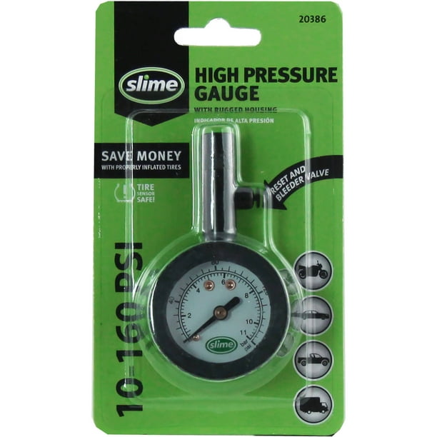 Slime Rugged High Pressure Tire Gauge 10160 PSI 20386