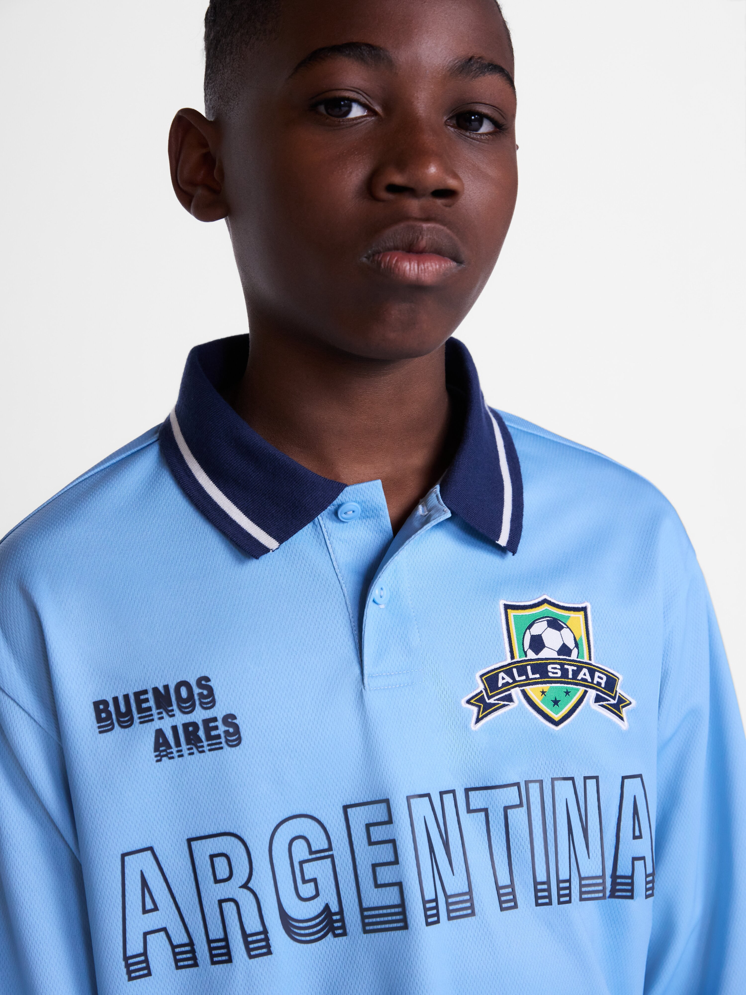 Weekend Academy Boys Soccer Jersey with Long Sleeves, Sizes 4-18
