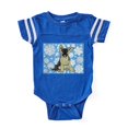 thumbnail image 1 of CafePress - FIN Holiday German Shepherd - Cute Infant Baby Football Bodysuit, 1 of 1