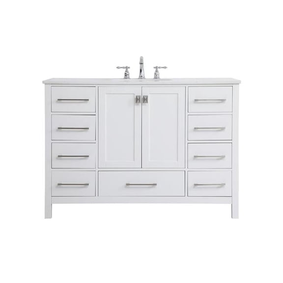 48 in. Irene Single Bathroom Vanity, White