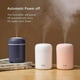 thumbnail image 4 of Mini humidificador-Sistema humidificador premium con tanque de agua de 300ml, función ultrasónica ultra silenciosa, apagado automático y función de luz nocturna (blanco) Feliz Sencillez, 4 of 5