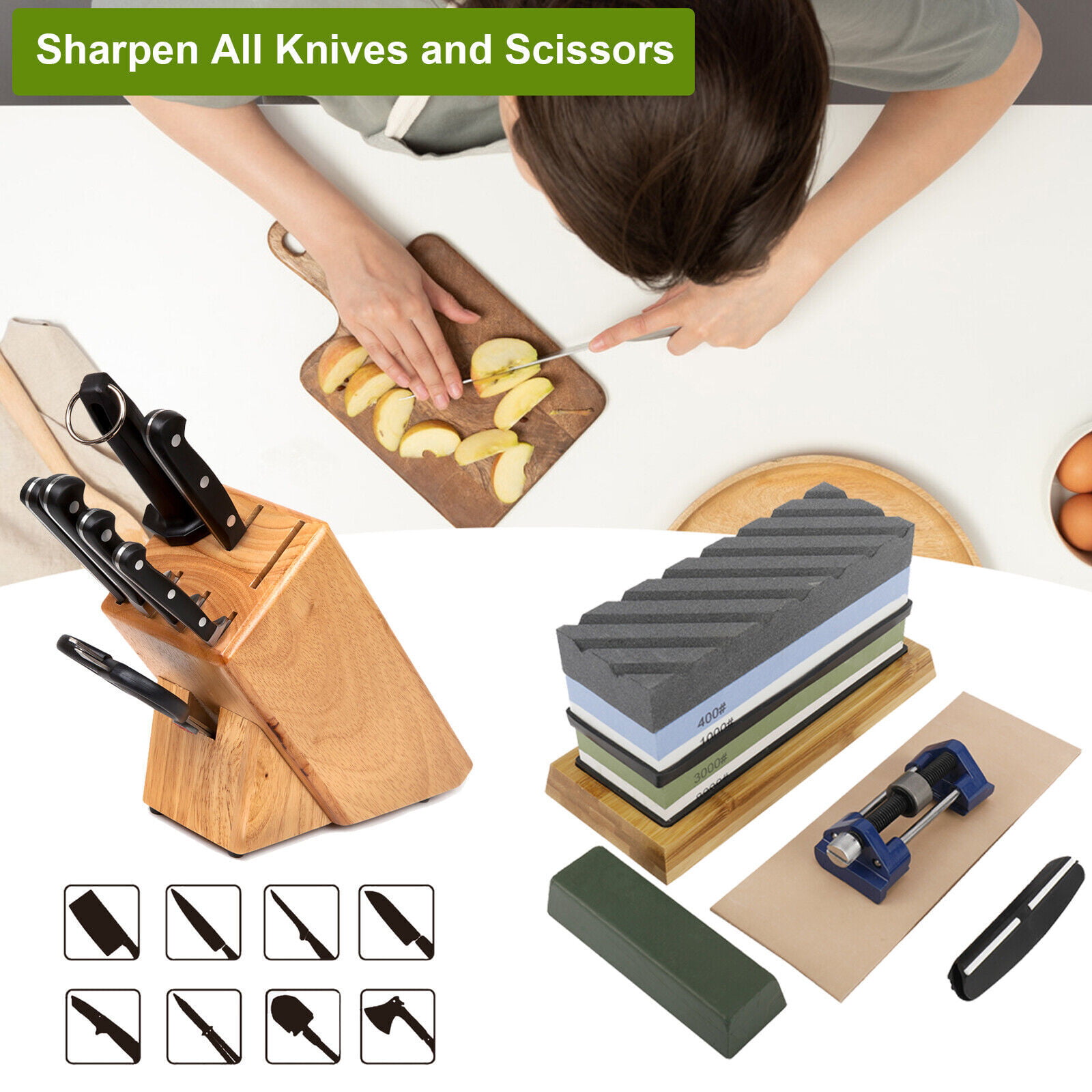 Simple knife sharpener for stones or sandpaper by rlasse