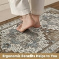 thumbnail image 6 of PABUBE Kitchen Mat 24"x59", Waterproof & Oil Proof Kitchen Rug, Persian Vintage Decor, 0.4" Thick Cushioned Anti Fatigue Kitchen Mat for Floor, Easy Clean, Non-Slip Kitchen Floor Mat, 6 of 9