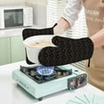 thumbnail image 7 of Honeii Red Poker patten Oven Mitts and Pot Holders Sets, Baker Oven Mitts, Mittens for Kitchen Decor, Baking Lover over Gloves Gifts, 7 of 7
