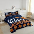 thumbnail image 3 of Erosebridal Basketball Comforter Sets Queen Size , Sport Comforters & Duvets, Reversible 3pcs, 3 of 7