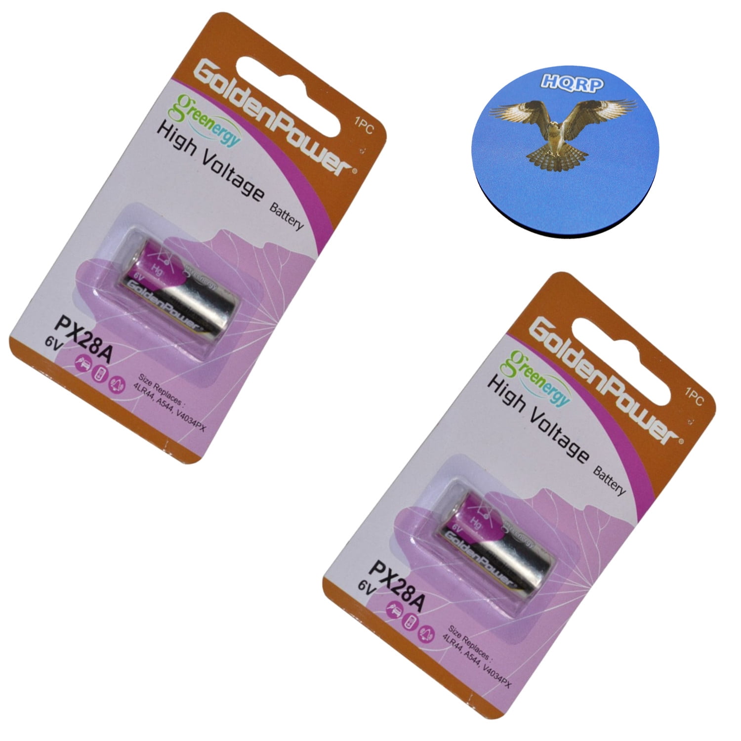 Hqrp 2 Pack 6 Volt Battery For Innotek Adv 1000 Adv 1000e Adv 1000p Receiver Dog Collar Coaster Walmart Com