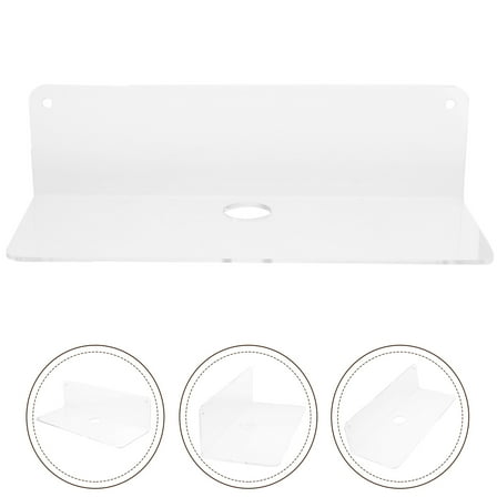 WHAMVOX  Clear Shelves for Wall Storage Rack Easy Clean Shelf