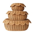 thumbnail image 3 of Cestas de almacenamiento con tapa,Juego de cestas tejidas a mano Cestas tejidas ,Cestas para guardar pan Contenedores de almacenamiento con tapa,Cajas de exhibición decorativas con, 3 of 8