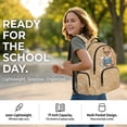thumbnail image 4 of Yspwyqan Kids Backpack Set with Lunch Box and Pencil Case, Capybara Math 17 Inch 600D Polyester Bookbags for School Travel Hiking Daypack Ages 8-15, 4 of 7