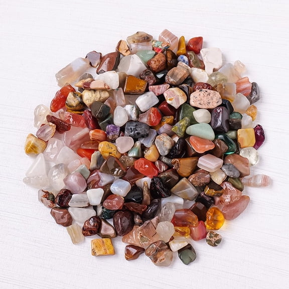 Firefly Hope 100g 7-9mm Bulk Natural Tumbled Polished Stones, Crystal Chips for Healing Crystals, Fish Tank Gravel, Vase Filler & Plants Decor, Multicolor