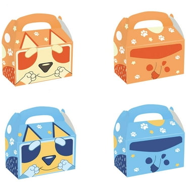 12PCS Cartoon Blue Dog Party Candy Bags, Fun Birthday & Baby Shower Decor