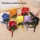thumbnail image 3 of Sonducket Flores artificiales respetuosas con el medio ambiente, broches de graduación y boda, flores, accesorios para el ojal Accesorios de disfraces Verde, 3 of 6