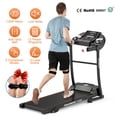 thumbnail image 2 of Famistar Folding Motorized Treadmill w/ incline adjustment/LCD Monitor/Pulse Grip,Electric Running Fitness Machine,Free Knee Strap Gift Included, 2 of 14