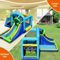thumbnail image 6 of Infans Inflatable Bouncer Climbing Bounce House Kids Slide Park Ball Pit w/ 750W Blower, 6 of 7