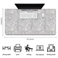 thumbnail image 5 of Long Mouse Pads for Desk,Gray Christmas Snowman Pattern Desk Mats on Top Of Desks, Desk Mouse Pad Extra Large with 3mm Non-Slip Base and Stitched Edge for Gaming,Office,Work,Home 47.3x23.6in, 5 of 5